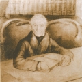 Fryderyk Chopin, Portret Samuela Bogumiła Lindego, 1 poł. XIX w., kredka, papier, 34 x 26 cm